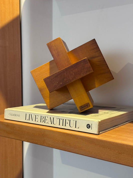 Escultura Geométrica Madera